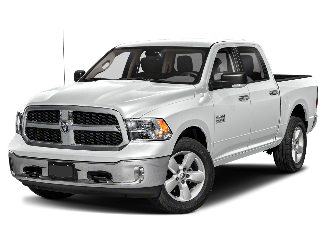 2022 RAM 1500 Classic SLT in Bright White Clearcoat — front three-quarter view