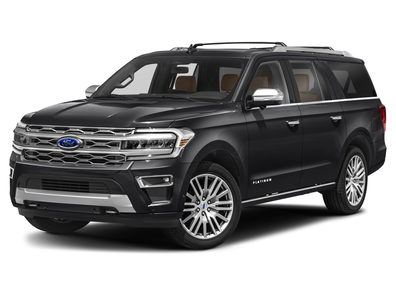 2024 Ford Expedition Max XLT in Black Metallic — front three-quarter view