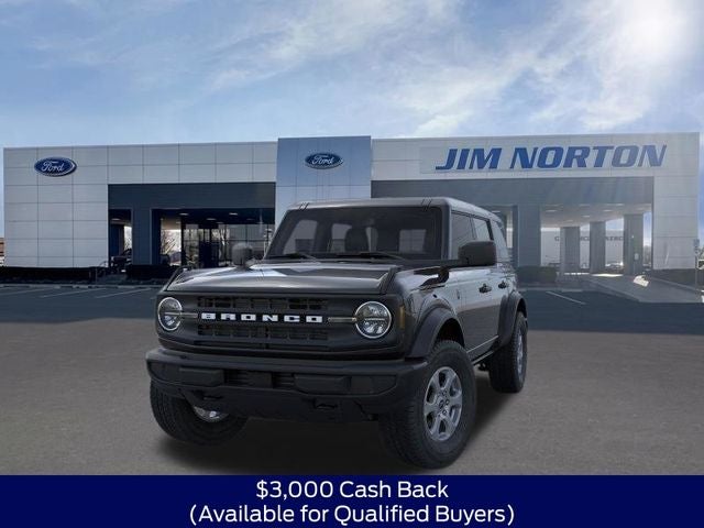 2026 Ford Bronco Big Bend in Shadow Black — front three-quarter view