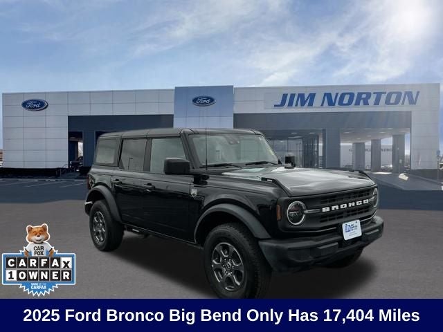 2025 Ford Bronco Big Bend in Shadow Black — front three-quarter view
