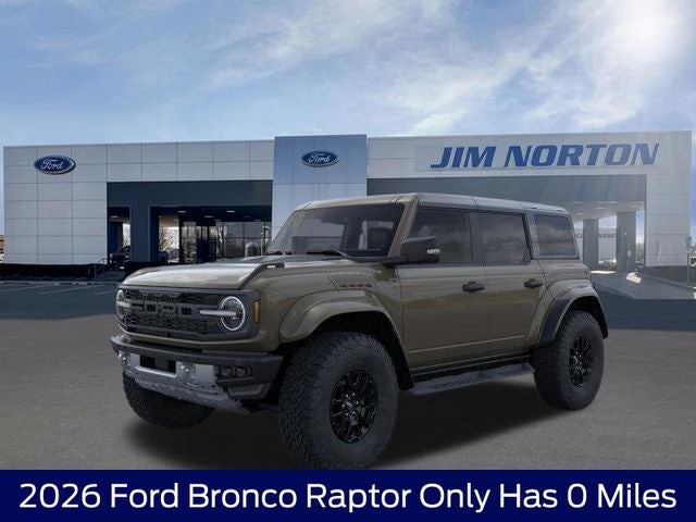 2026 Ford Bronco Raptor in Gray — front three-quarter view