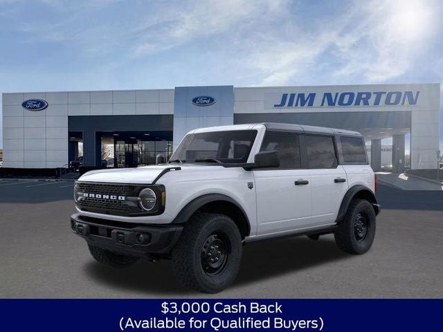 2026 Ford Bronco Big Bend in Oxford White — front three-quarter view