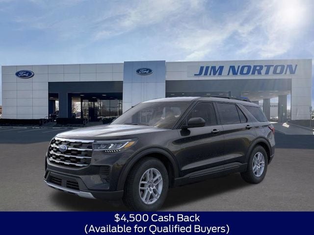 2026 Ford Explorer Active in Black Metallic — front three-quarter view
