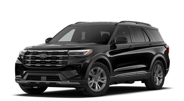 2026 Ford Explorer Active in Black Metallic — front three-quarter view