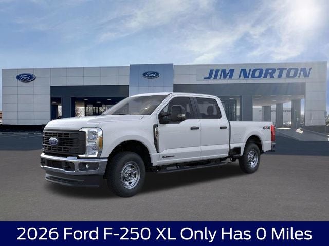 2026 Ford F-250SD XL in Oxford White — front three-quarter view