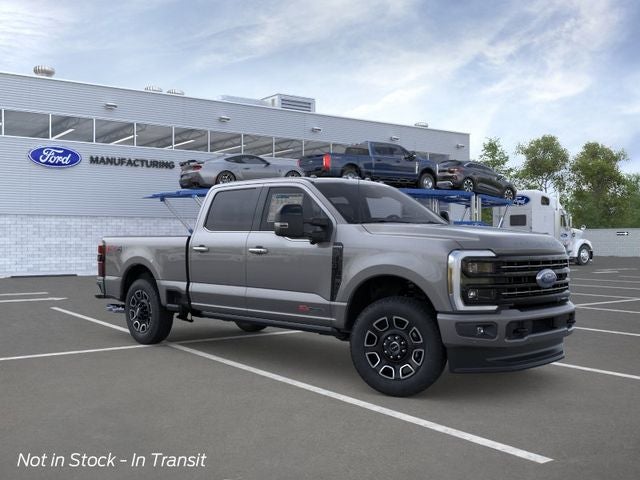 2026 Ford F-250SD Platinum in Gray Metallic — front three-quarter view