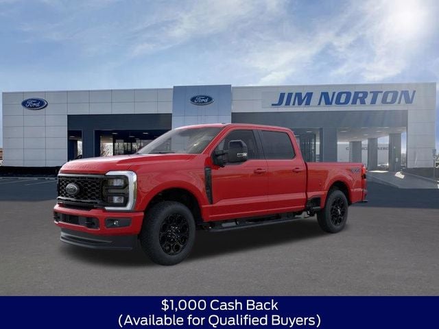 2026 Ford F-250SD Lariat in Race Red — front three-quarter view