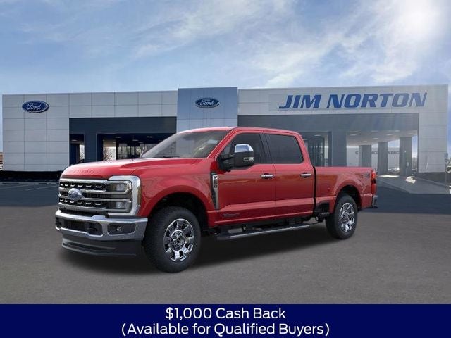 2026 Ford F-250SD Lariat in Ruby Red Metallic — front three-quarter view