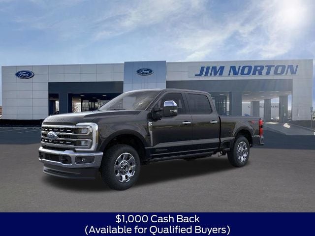 2026 Ford F-250SD Lariat in Black Metallic — front three-quarter view