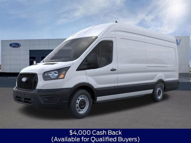 2026 Ford Transit-350 Base in Oxford White — front three-quarter view