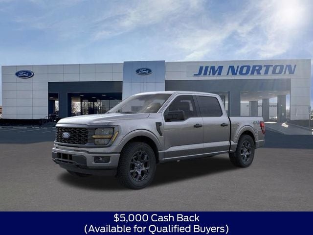 2026 Ford F-150 STX in Gray Metallic — front three-quarter view