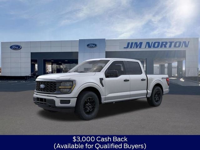2026 Ford F-150 STX in Silver Metallic — front three-quarter view