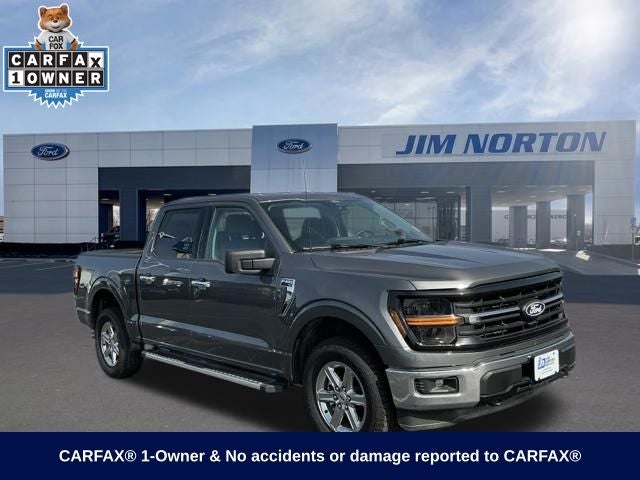 2025 Ford F-150 XLT in Carbonized Gray Metallic — front three-quarter view