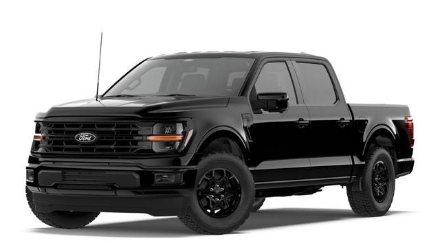 2026 Ford F-150 XLT in Black Metallic — front three-quarter view