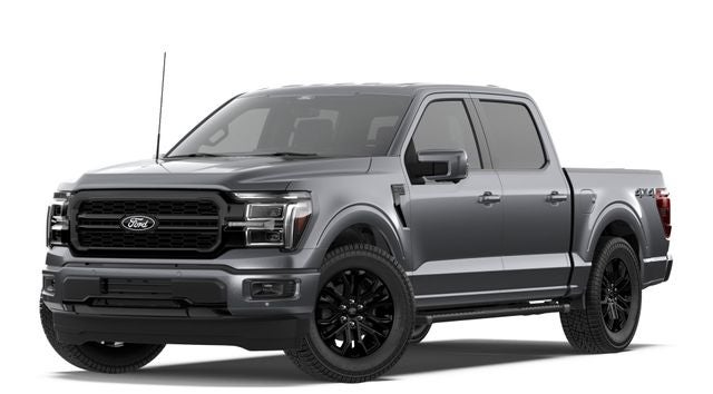 2026 Ford F-150 Lariat in Gray — front three-quarter view