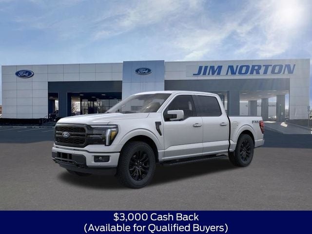2026 Ford F-150 Lariat in Silver Metallic — front three-quarter view