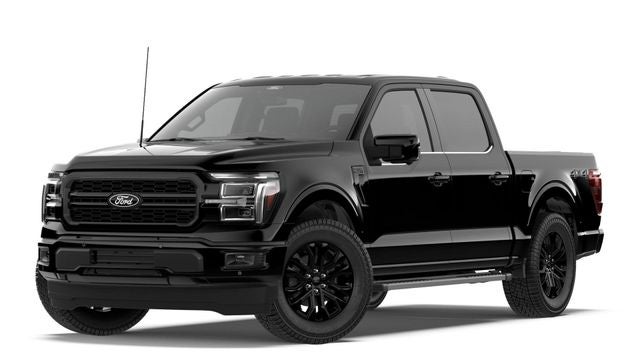 2026 Ford F-150 Lariat in Black Metallic — front three-quarter view