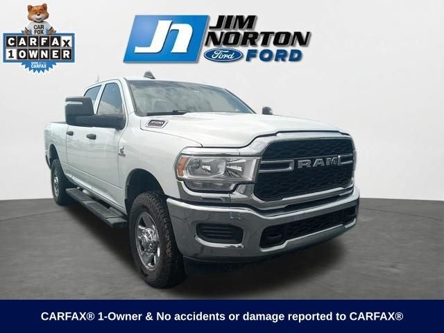 2024 RAM 3500 Tradesman in Bright White Clearcoat — front three-quarter view