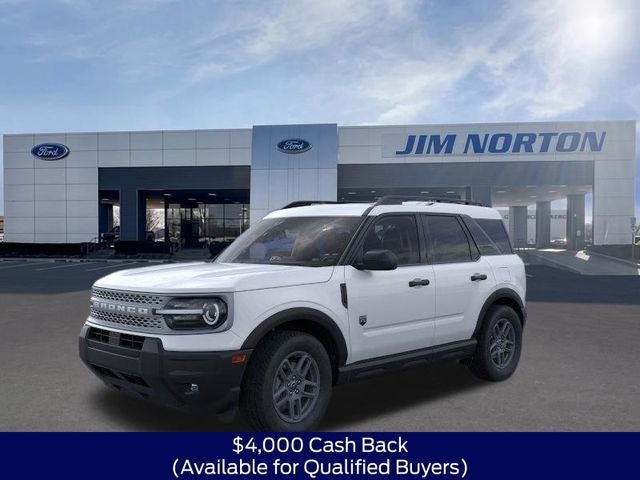 2025 Ford Bronco Sport Big Bend in Oxford White — front three-quarter view