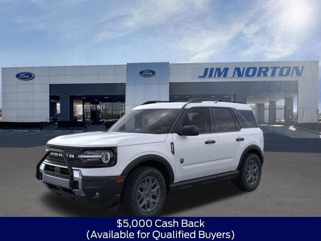 2025 Ford Bronco Sport Big Bend in Oxford White — front three-quarter view