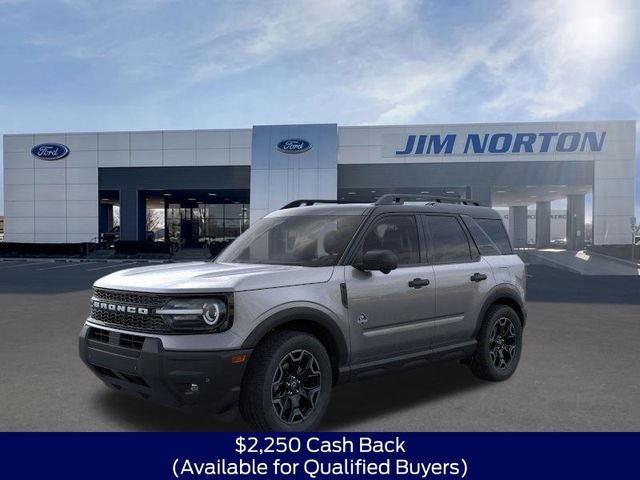 2026 Ford Bronco Sport Outer Banks in Gray Metallic — front three-quarter view