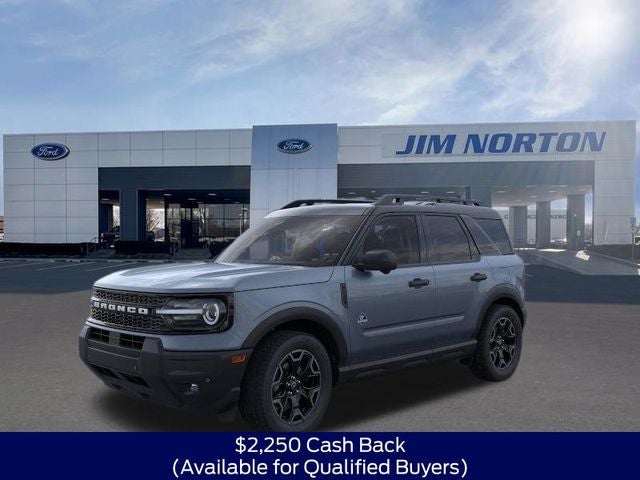 2026 Ford Bronco Sport Outer Banks in Azure Gray Metallic — front three-quarter view
