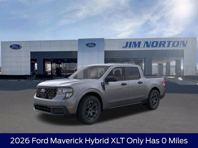 2026 Ford Maverick XLT in Gray Metallic — front three-quarter view