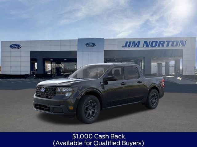 2026 Ford Maverick XLT in Shadow Black — front three-quarter view
