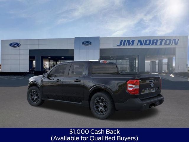 2026 Ford Maverick XLT in Shadow Black — front three-quarter view