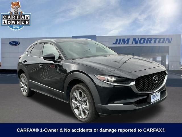2024 Mazda Mazda CX-30 2.5 S Premium Package in Jet Black Mica — front three-quarter view