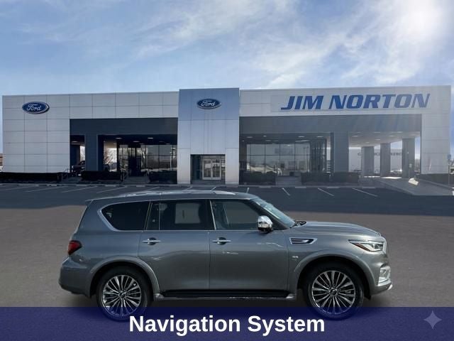 2018 INFINITI QX80 — rear three-quarter view